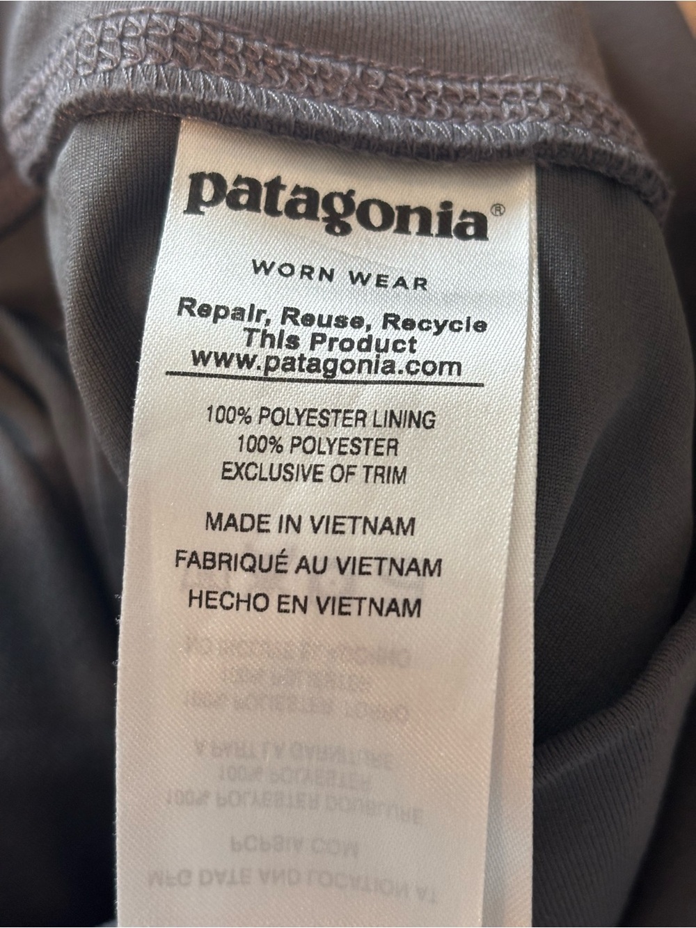 Patagonia Gray High-Rise Track Joggers - Picture 5 of 6